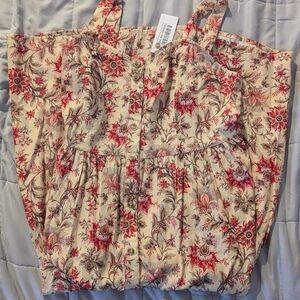 Baltic Born Floral Blouse in Cream and Red